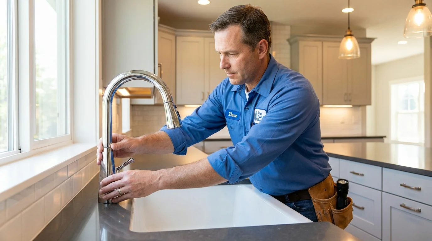 Kitchen faucet installation by Johns Plumbing LLC in Saint George
